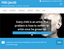 Tablet Screenshot of nikijacob.com